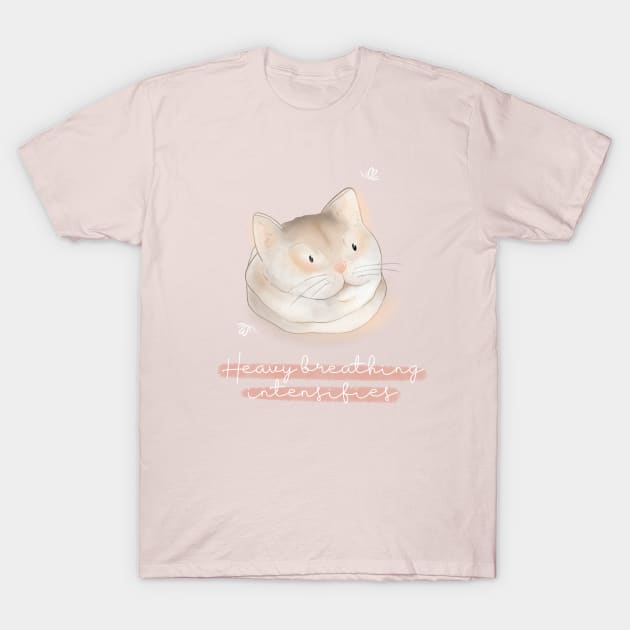 Heavy breathing cat T-Shirt by Mydrawingsz